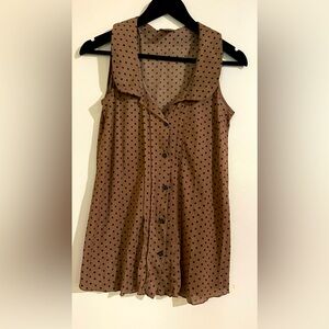 Polka Dot Women Cami Shirt Top